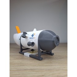 Submersible Titan plongeant au sel