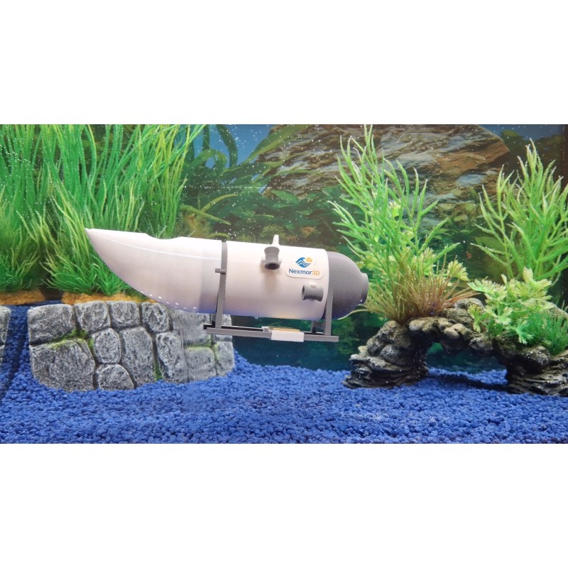 Submersible Titan plongeant au sel